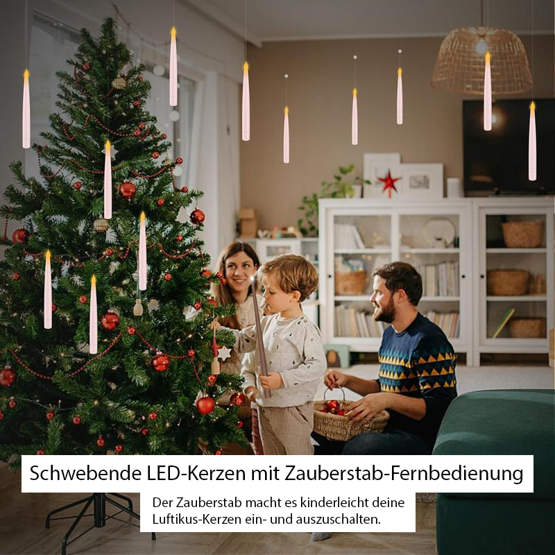 Luftikus-Kerzen – Schwebende LED-Kerzen mit Zauberstab