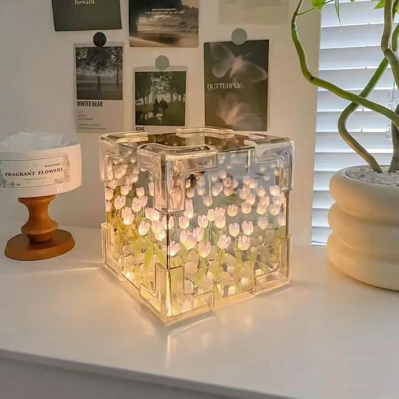 Bloomore – Spiegelnde Tulpenlampe zum Selberbauen